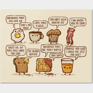 Breakfast Puns are Waffle Posters and Art